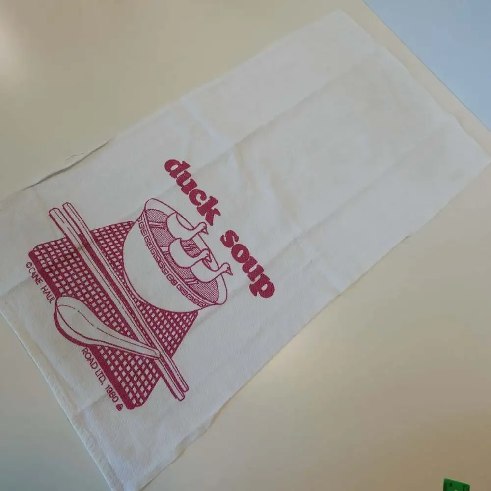 Vintage Cane Haul Road Ltd. Duck Soup and Sausage Eggs & Rice Kitchen Towel Set